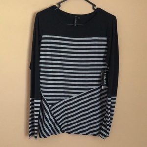 Allie & Rob:Crew Stripe Block Top